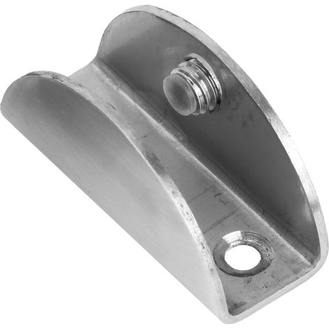6-teiliges Set aus gebürstetem Edelstahl-Glasklemmen, Halterungen und Paneelclips zur Befestigung im Haushalt (1/5)