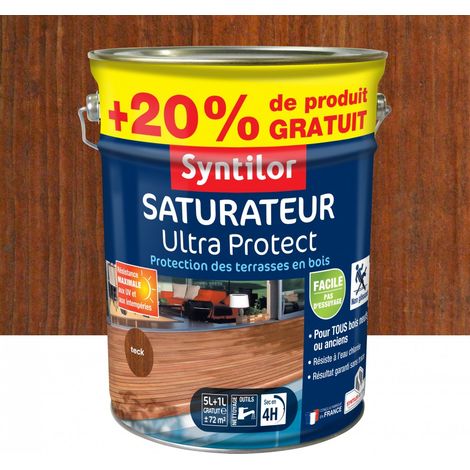 SYNTILOR Ultra Protect Saturator, Teak, 5L + 20% gratis SYNTILOR