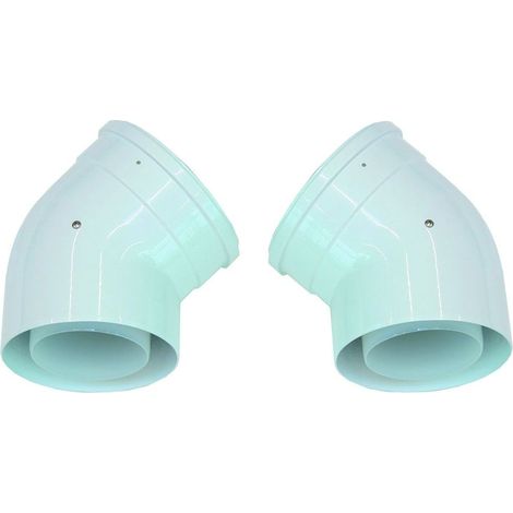 Vaillant Bogen 45 Grad 110/160 mm (2 St.) konzentrisch PP, 0020106379 (1/2)