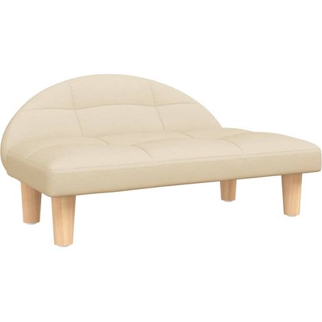 Lit pour chien panier canapé confortable 70 x 52 x 30 cm tissu crème