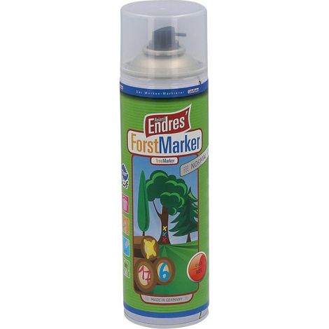 Spray de marquage longue durée blanc, Roland Endres marqueur 360° KWF, bombe aérosol 500ml