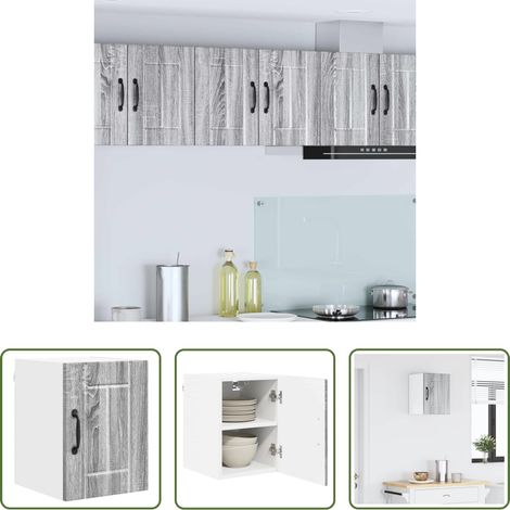 Rangement cuisine -  Armoire de cuisine Gris Sonoma 30 x 31 x 40 cm (1/5)