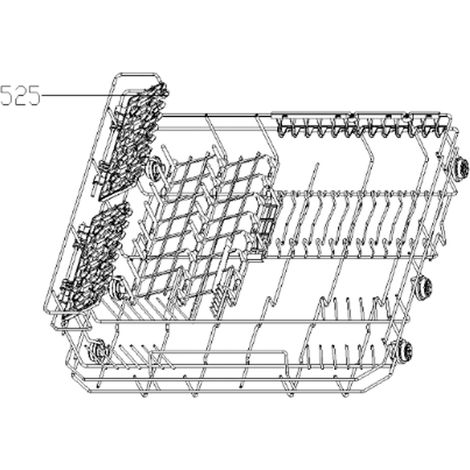Ersatzteil - SOS Accessoire Panier (repère 525) pour Lave-vaisselle ESSENTIEL B 445J31 -  - ESSENTIEL B, LISTO