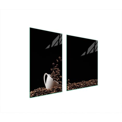 Glasplatte und Schneidebrett 100x52 Kaffee (1/5)