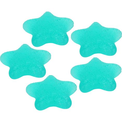 Balle élastique à 5 points de préhension, balle d'entraînement de force pour poignets et doigts en forme d'étoile, verte 35 degrés (1/5)