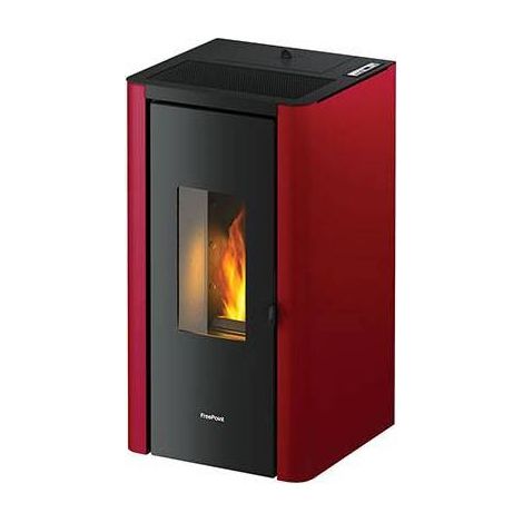 Freepoint – Poêle à granulés Indigo 15kg – Volume chauffable 168m³ – Évacuation des fumées Ø80mm – Accès facile au thermostat