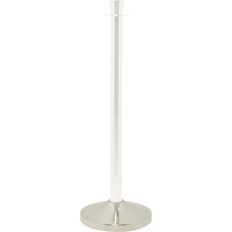 Socle pour poteau d'accueil - chrome - 31x31cm (Socle NON inclus) - Securit
