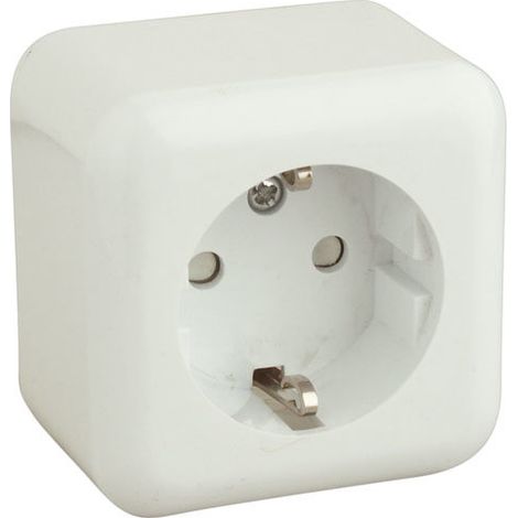 Base schuko 16A/250V colore blanco Electro Dh Electro Dh 36.470/B/B 8430552106967