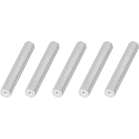 Kit de 10 tiges hexagonales en alliage d'aluminium de 12 mm avec trou de vis M4 - 4104-0012-0088 (1/5)