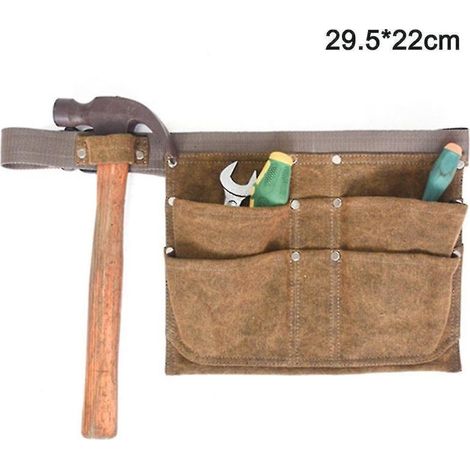 Sac banane de jardin suspendu, sac ceinture en toile pour outils de jardin, outil robuste (1/5)