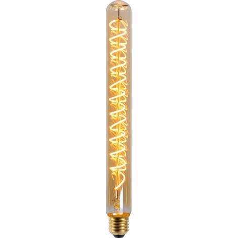 Lucide T32 - Glühfadenlampe - Ø 3,2 cm - LED Dim. - E27 - 1x4,9W 2200K - Amber (1/3)