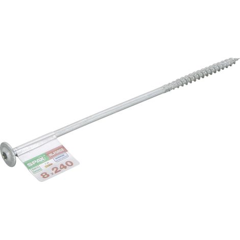 SPAX HI.FORCE, 8 x 240 mm, 1 Stück, Teilgewinde, Tellerkopf, T-STAR plus T40, 4CUT, WIROX - 4251010802400