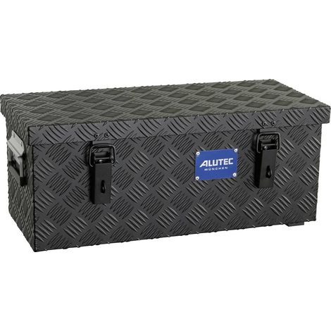 Coffre en tôle à damier Alutec EXTREME 37 41037Black aluminium (L x l x H) 622 x 275 x 270 mm (1/4)