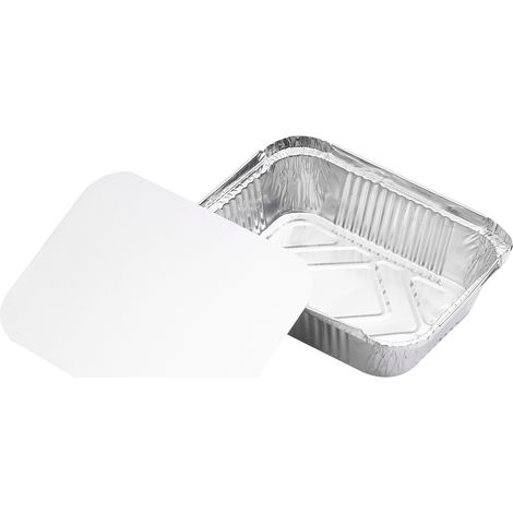 Conserves en Aluminium jetable avec couvercles pour cuisson stockage 20 pièces 750ML (1/5)