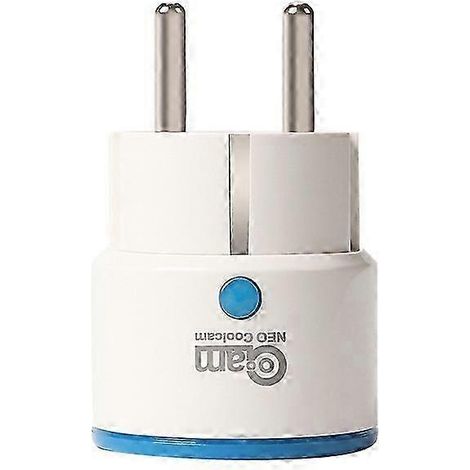 Prise connectée Coolcam pour domotique Z-Wave, module marche/arrêt pour appareils Z-Wave, avec système d'alarme et prise européenne unique. WHBYV (1/4)
