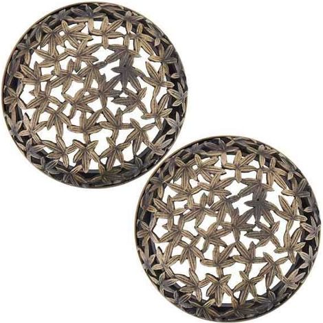 Deux tailles disponibles : Grande Couleur : Voir photo Matériau : Alliage Couvercle de bougie, porte-bougie rond pour aromathérapie. (1/5)