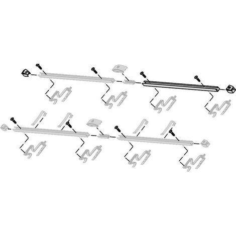 Bosch Accessori collettori piani FKA 11-2 Guida supplementare Set base verticale, 8718531026