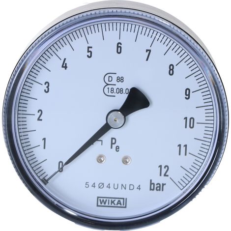 Druckmanometer 0-12 bar 'eichfähig' (1/3)