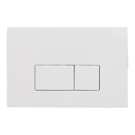 FugaFlow Eccelente Press Plaque de déclenchement DualFlush pour bâti-support Geberit UP320 ABS rectangulaire Blanc brillant
