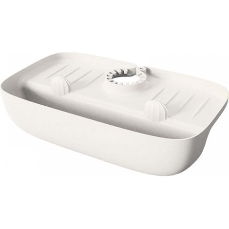 Salpicadero para grifo de cocina, salpicadero flexible y adaptable para fregadero con soporte para esponja, salpicadero seco para fregadero con agujero de drenaje (1/5)
