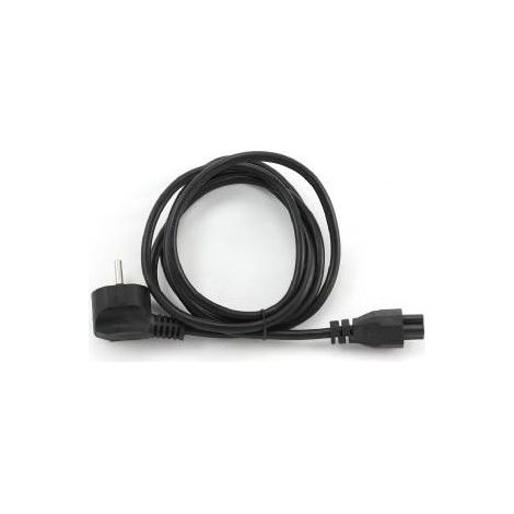 Goobay NK 114 S-180 Netzkabel CEE 7/7 (Typ F) auf C5, 1,8 m, Schwarz (1/2)