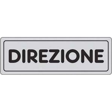 10PZ TARGEHTTA ADESIVA "DIREZIONE" - cm.15x5h.
