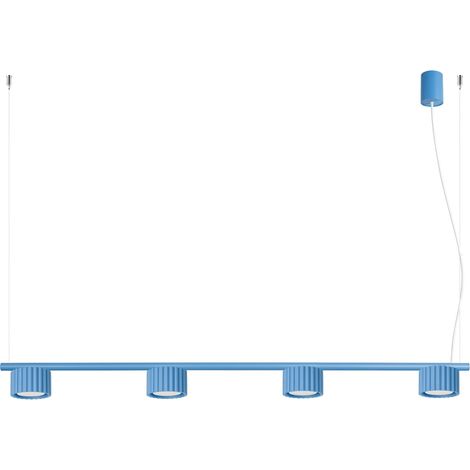 Lampadari AURA azzurro 122x208x10cm Alluminio Sollux (1/5)