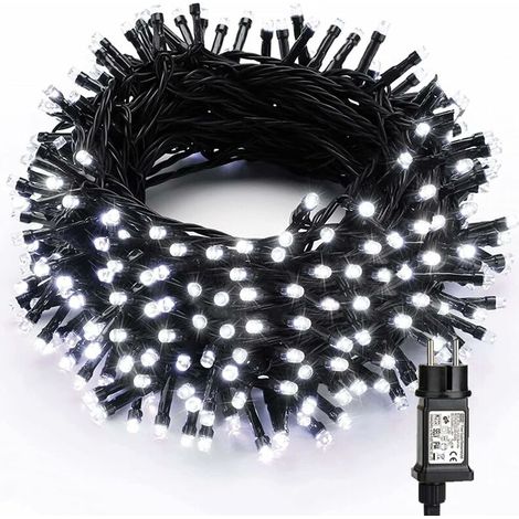 Guirlande Lumineuse Sapin de Noël, 30M 300 LED Lumière Noël Extérieur Intérieur Blanc Froid 8 Modes Etanche Fairy Lights pour Fête Arbre Mariage Hôtel Maison Anniversaire Décoration, Fil Vert（Blanc fr (1/4)