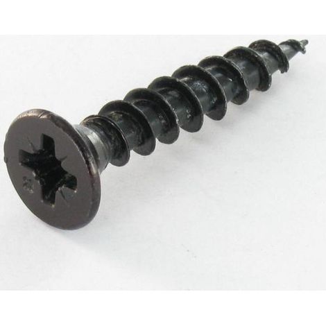 VBA3 Tête fraisée Pozi 3.5X20 Acier zingué noir-1 pièce (1/4)