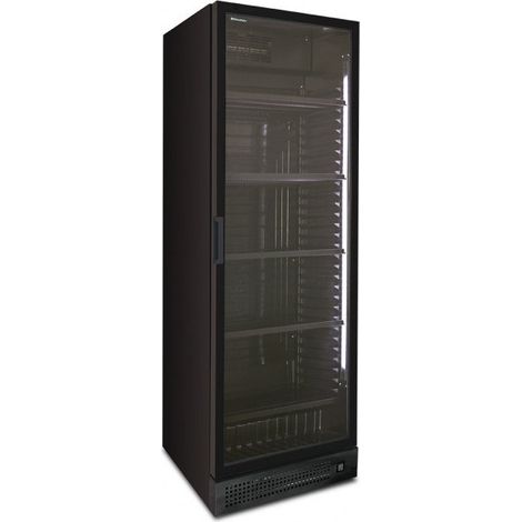 Armoire réfrigérée statique 342L 0/+10°C avec dégivrage auto et 4 étagères - CL372VBLACK - KlimaItalia