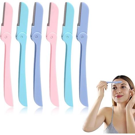 Paquete de 6 recortadoras de cejas para mujer - Para recortar y dar forma a las cejas (1/5)