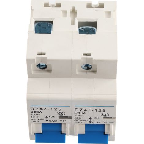 Disjoncteur miniature à verrouillage AC400V, inverseur manuel double alimentation, montage sur rail DIN, 1P+1P, 10 kA (1/5)