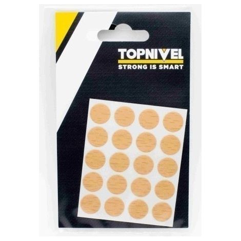 Tapon Cubretornillo Adhesivo 13Mm Haya Nivel 20 Pz