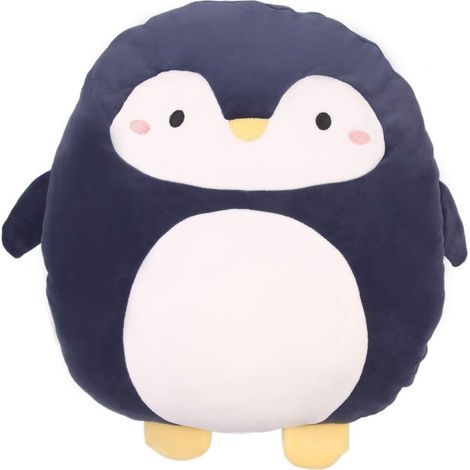 Coussin en peluche pingouin doux de 40 cm, style anime, adorable peluche kawaii, décoration de chambre, cadeau pour enfants