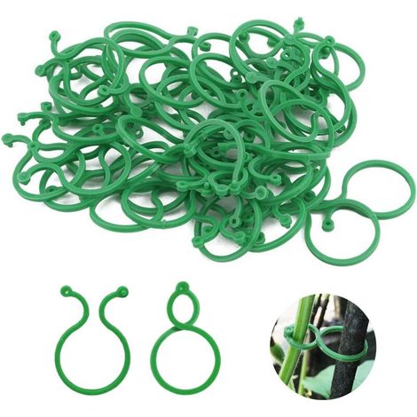 200 Pièces Clips de Support pour Plantes Clips de Fixation Plantes Exterieur Attache pour Tomates Attache pour Plantes Grimpantes Clips de Jardin pour Fruit Légume Tomates(200 pcs)