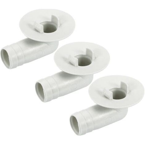 sourcing map Climatisateur Vidange Tuyau Connecteur 17mm Tube Coude Raccord Remplacement Pièce Accessoires pour Mini-Split Fenêtre AC, Beige Paquet de 3 (1/5)