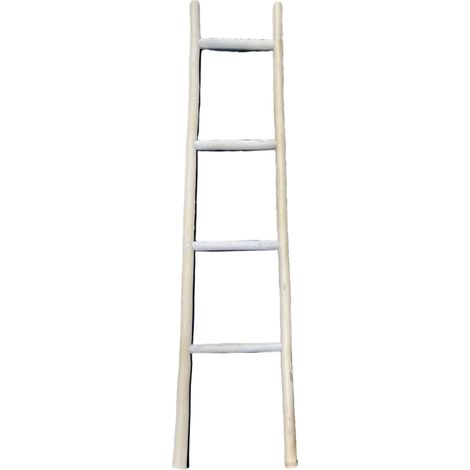 Signes Grimalt Toallero Muebles Escalera Cuelga Toallas Mueble Auxiliar Blanco 4x34x120cm 35020