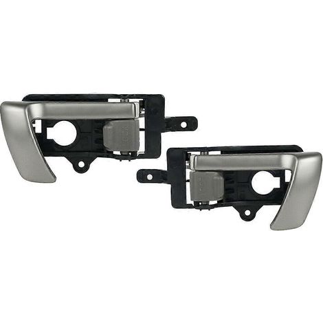 Poignée de porte intérieure pour Hyundai Santa Fe 2007-2012 avec bouton gris