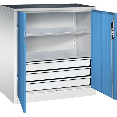 C+P, Armoire d'atelier hauteur bureau avec portes battantes et (1/3)