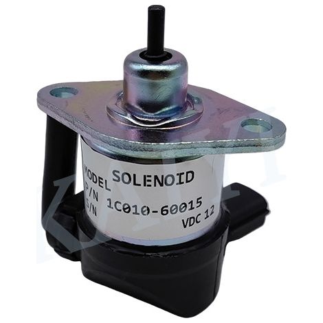 Pièces pour pelle hydraulique : électrovanne d'arrêt moteur Kubota 155/161/V3300/V3600 1C010-60015/12V