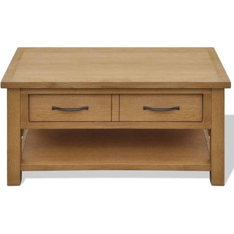 Maison Exclusive - Konferenční stolek 88 x 53 x 45 cm masivní dubové dřevo (1/5)