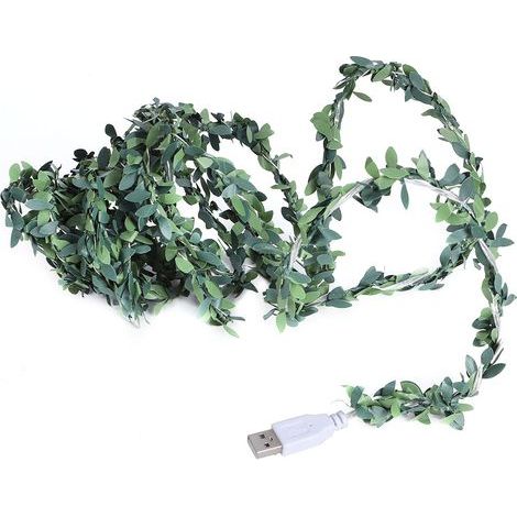 30 LEDs, 3 m lange Lichterkette aus Rattan mit USB-Ladefunktion, warmweiß, für Partys und den Innenbereich (1/5)