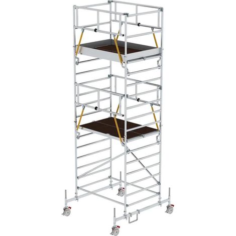 MUNK Rollgerüst SG mit Doppelplattform 1,35x1,80m Plattform 6,66m AH