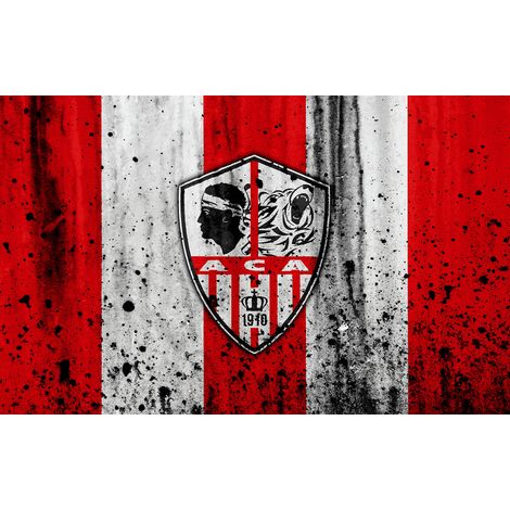Papier peint panoramique Foot / Football - ACA - AC Ajaccio - 130 cm x 81 cm (1/2)