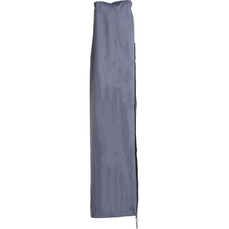 [NON UTILIZZATO] Copriombrellone copertura ombrellone ad arco protettiva HHG poliestere con cerniera 3x3m blu
