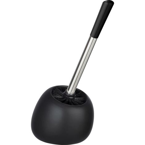 Brosse WC Polaris Noir Mat céramique - Porte-Brosse WC, Céramique, 15 x 36 x 14.5 cm, Noir (1/5)