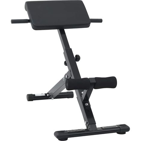 Panca per iperestensioni Nero 100,5 x 70 x 78 cm vidaXL (1/5)