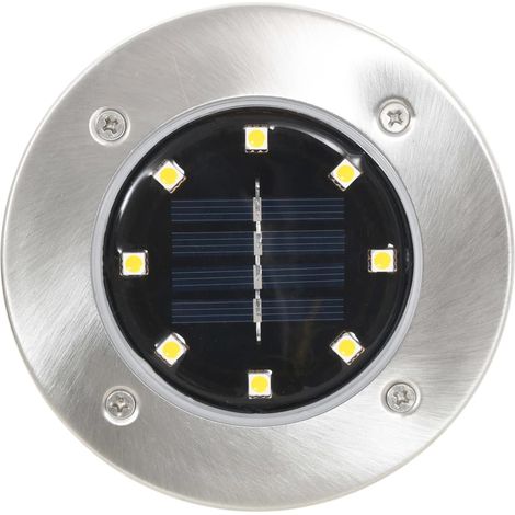 Maison Exclusive - Lampade Solari da Terra 8 pz Luci a LED Bianche (1/5)