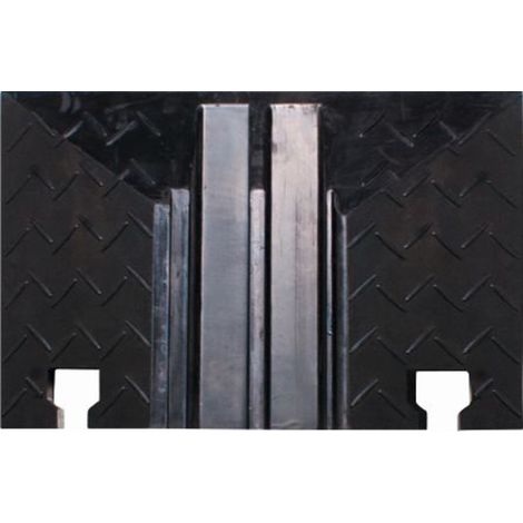 Kabelbrücke 150x245x40 mm 2 Kanal Endstück Kanalgröße 32x32 mm