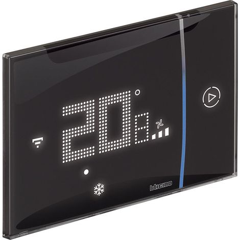 Termostato connesso Smarther AC da incasso BTicino Living Nero XG8003